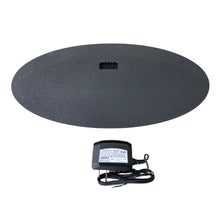 Load image into Gallery viewer, Back of led indoor sign with power adapter on a white background