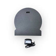 Load image into Gallery viewer, Back of led sign with a black power adapter on a white background