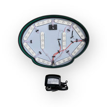 Load image into Gallery viewer, Inside of Corner Gas LED Indoor sign with power supply on a white background