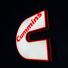 Load image into Gallery viewer, Cummins led sign on a black background