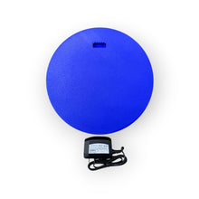 Load image into Gallery viewer, Blue back of Labatt Blue LED indoor sign with power adaptor.