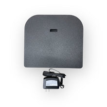 Load image into Gallery viewer, Black electronic device with power adapter on a white background