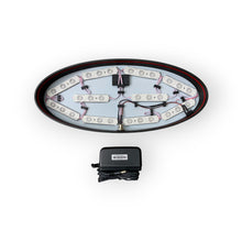 Load image into Gallery viewer, LED strip light with power adapter on a white background