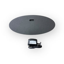 Load image into Gallery viewer, Back of led light fixture with power supply on a white background