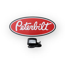 Load image into Gallery viewer, Peterbilt led sign with a power adapter on a white background