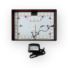 Load image into Gallery viewer, LED light fixture with a power adapter on a white background