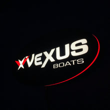 Load image into Gallery viewer, Vexus Boats led sign on a black background